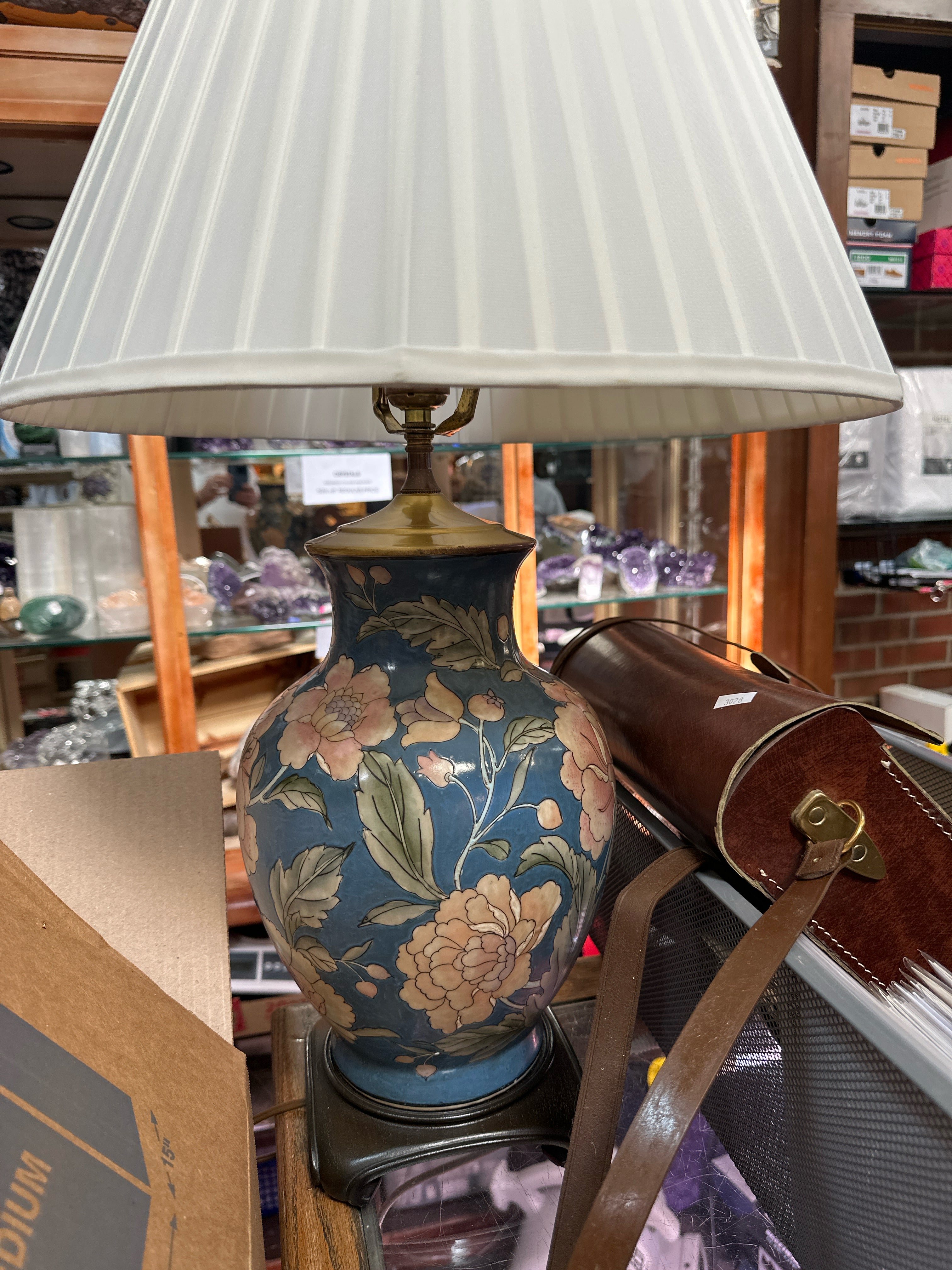 Porcelain Floral Lamp