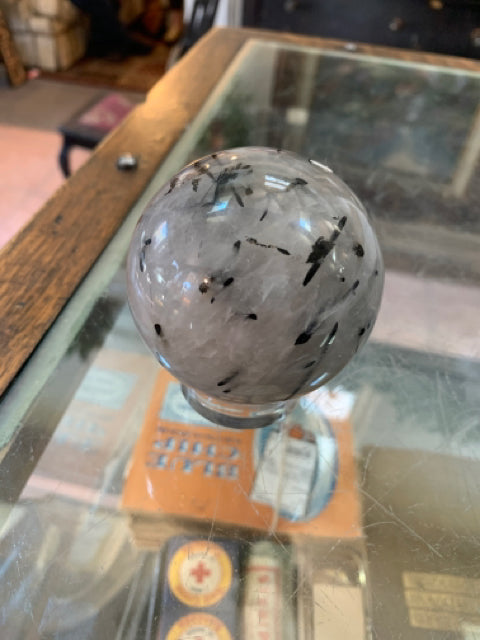 Tourmalated Quartz Sphere