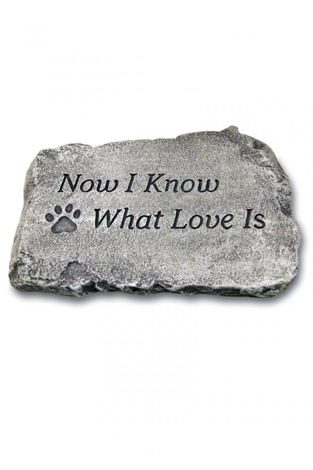 Now I know what love is: 10" Garden Stone