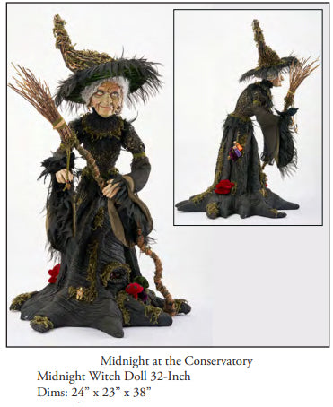 Katherines Collection Midnight Witch Doll 32"H