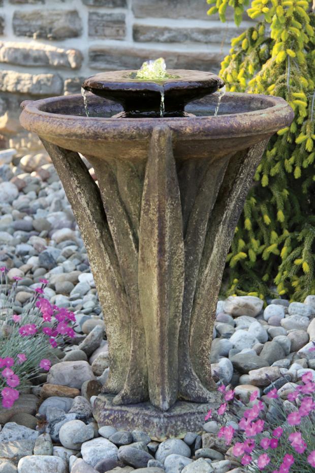 Two Tier Meadows Glow Fountain 27"H