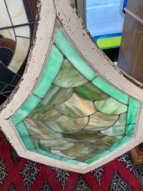 Stained glass Window Shield Shape 44"H x 27"W